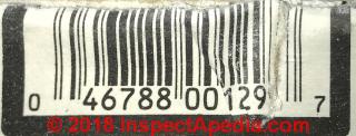 Celotex gypsum board identification (C) InspectApedia.com